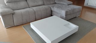 Mesa centro blanca lacada