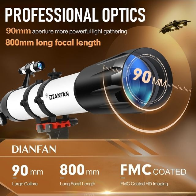 Telescopio DIANFAN 90/800mm profesional