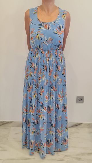 Vestido largo Pepe Jeans azul XS