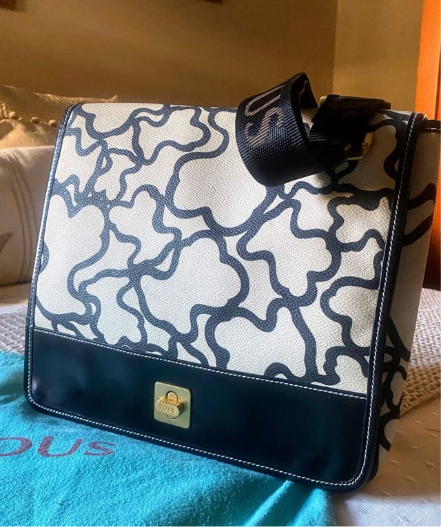 Bolso Tous bandolera beige-negro