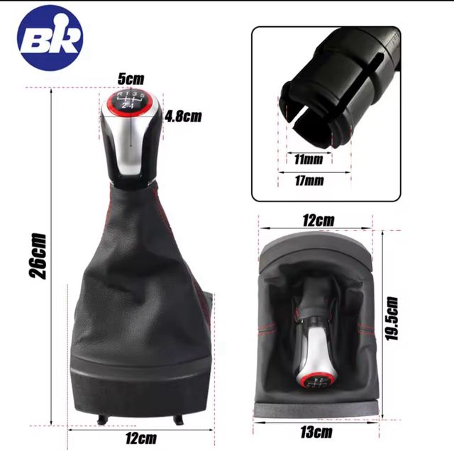 Pomo palanca cambios Seat Ibiza 6L 5v