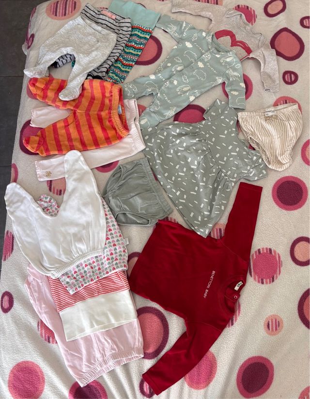 Ropa bebé 0-3 meses - 14 prendas