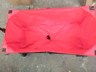 Carro transporte plegable rojo