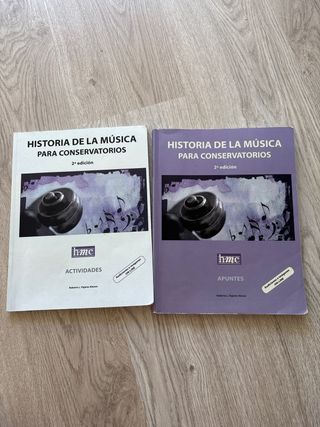 Historia de la Música - Conservatorios (2 libros)