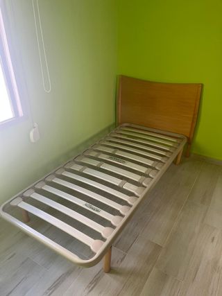 Cabecero y cama 90cm