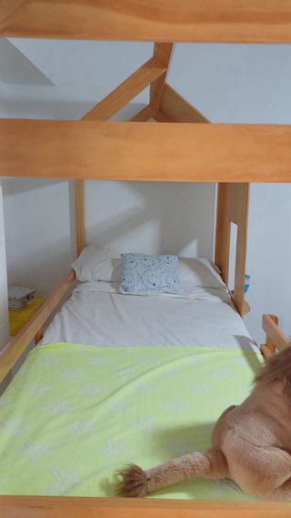 Litera infantil cabaña madera