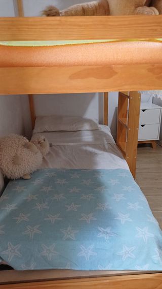 Litera infantil cabaña madera