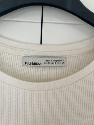Top blanco Pull&Bear - Talla S