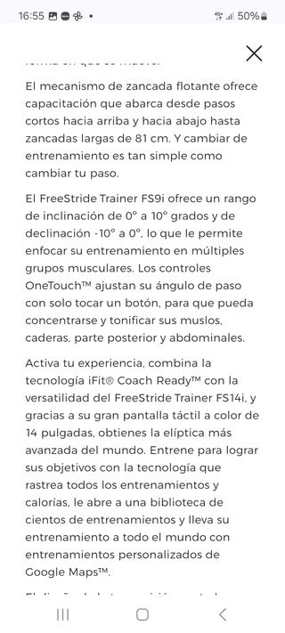 Eliptica NordicTrack - Casi nueva