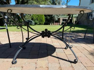 Mesa mosaico romano + 2 sillas