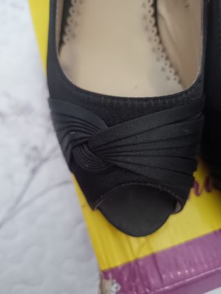 Zapatos negros tacón 41
