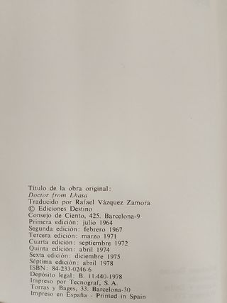 El Tercer Ojo El médico de Lhasa