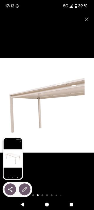 Mesa Ikea MELLTORP blanca