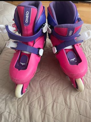 Patines Oxelo niña rosa-morado