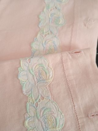 Federe vintage rosa in cotone