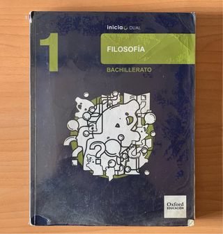 Libro Inicia Filosofía 1.º Bachillerato.