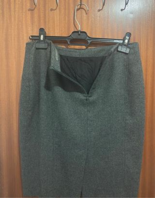 Falda Zara Gris Talla L