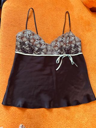 PIJAMA SEDOSO DOS PIEZAS PANTALON Y TIRANTES 