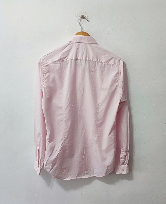 Camisa slim fit rosa Zara hombre Talla M