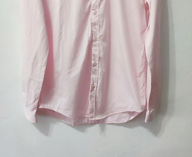 Camisa slim fit rosa Zara hombre Talla M