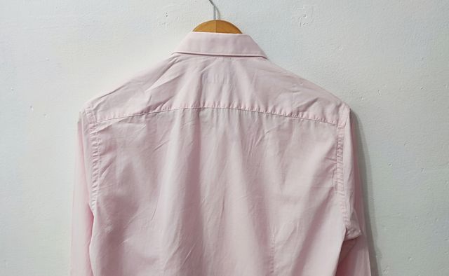 Camisa slim fit rosa Zara hombre Talla M