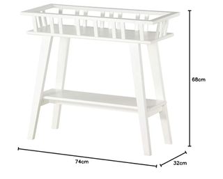 IKEA LANTLIV - Soporte plantas blanco 68cm