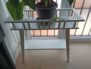 IKEA LANTLIV - Soporte plantas blanco 68cm