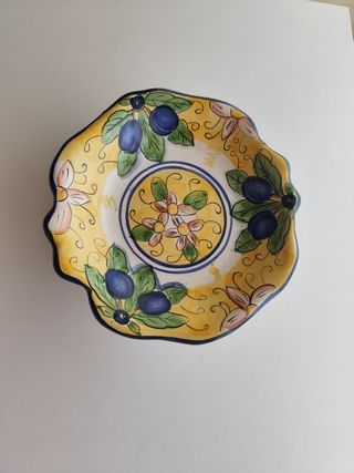 Frutero Cerámica pintado a mano Ventotene Sicilia