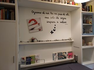 Letto a scomparsa bianco | salva spazio