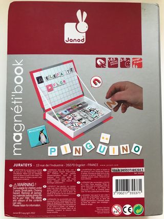 Janod Magnetbook Alfabeto - 143 piezas