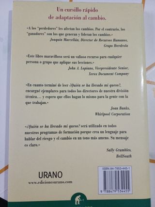 ¿Quién se ha llevado mi queso?: cómo adaptarse ...