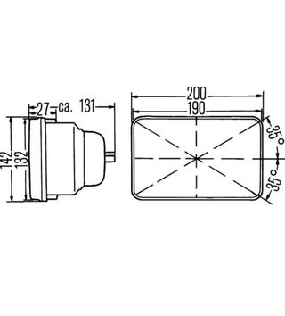 HELLA Faro Principal Camiones 1AE 003 427-021