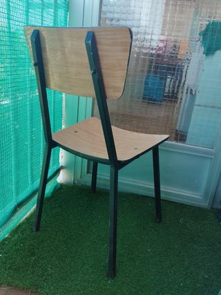 Silla madera-hierro vintage