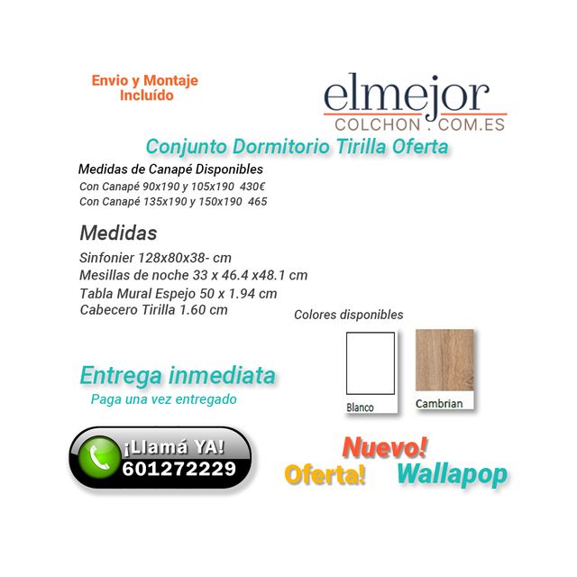 Conjunto Dormitorio 135/150cm