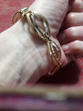 Pulsera oro 18k - Elegante. Maciza