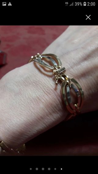 Pulsera oro 18k - Elegante. Maciza