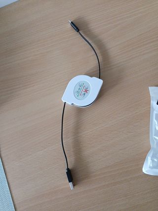 Cable USB-C retráctil 2m