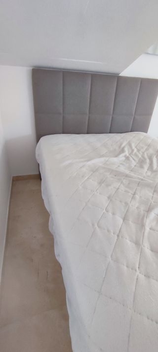Cama Dormitorum blanca Queen Size + colchón