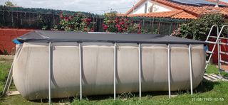 Piscina Bestway gris - desmontable