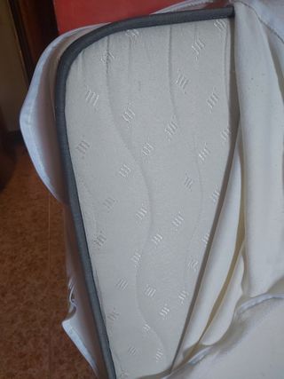 Cama supletoria plegable gris, regalo colchon.