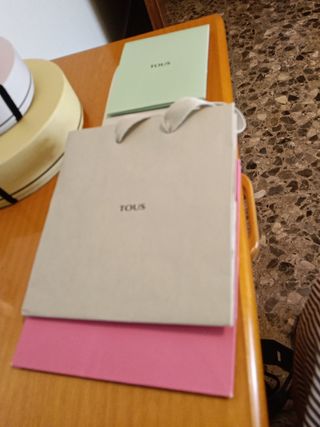 Cajas Tous - Beige y Rosa
