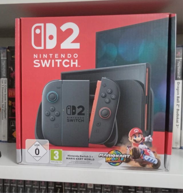 Nintendo Switch 2 + Mario Kart World + 2 juegos