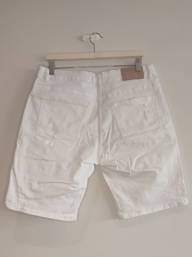 Short tejano Pull&Bear blanco – Talla 46