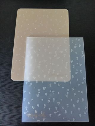 Plantillas embossing lora Bailora: corazones