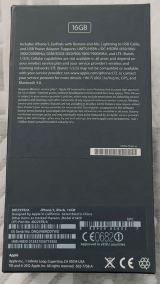 iPhone 5 negro - para pieza de repuestos