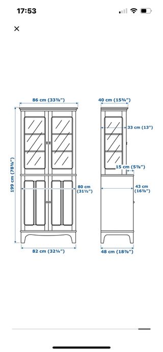 Vitrina Ikea LOMMARP - Verde oscuro