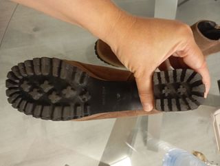 Botines plataforma marrón