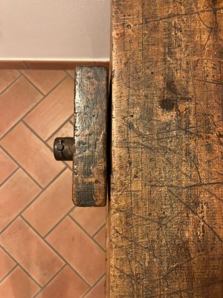 Tavolo/Banco da falegname resturato primi del '900