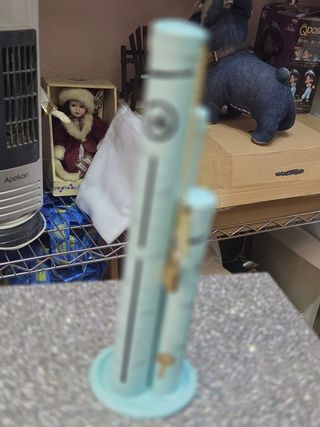 Hucha metálica antigua 3 tubos