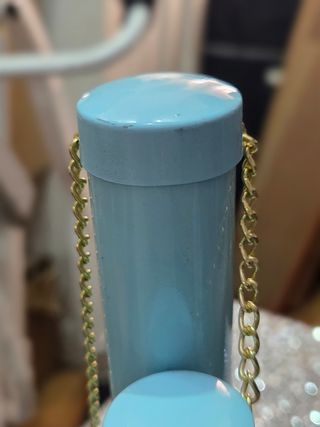 Hucha metálica antigua 3 tubos